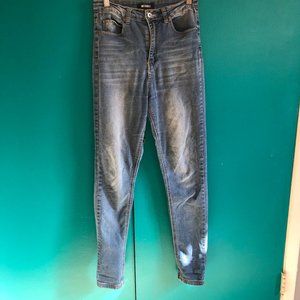 Missguided faded high rise jeans